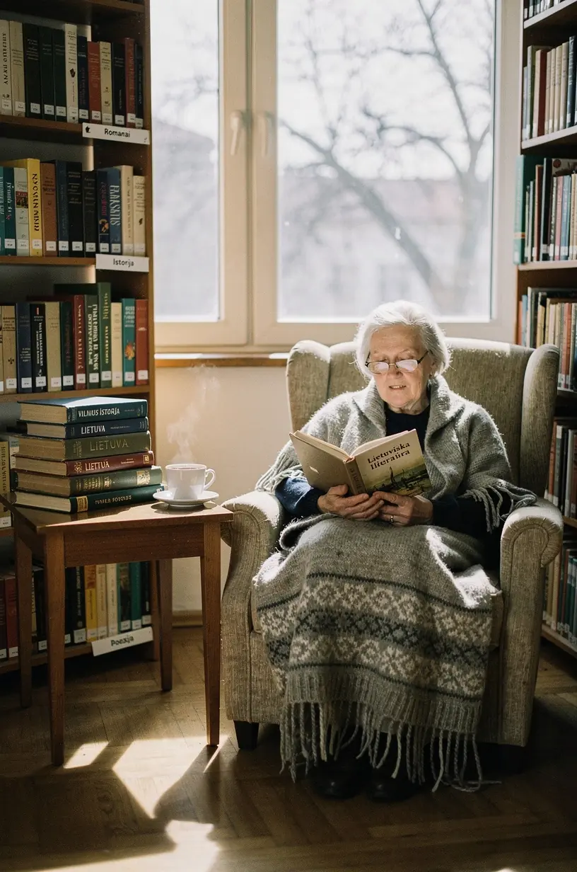 Ramus vakaras su arbatos puodeliu ir žvakės šviesa ant stalo